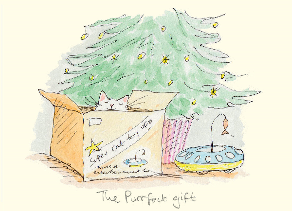 The Purrfect Gift Christmas Card