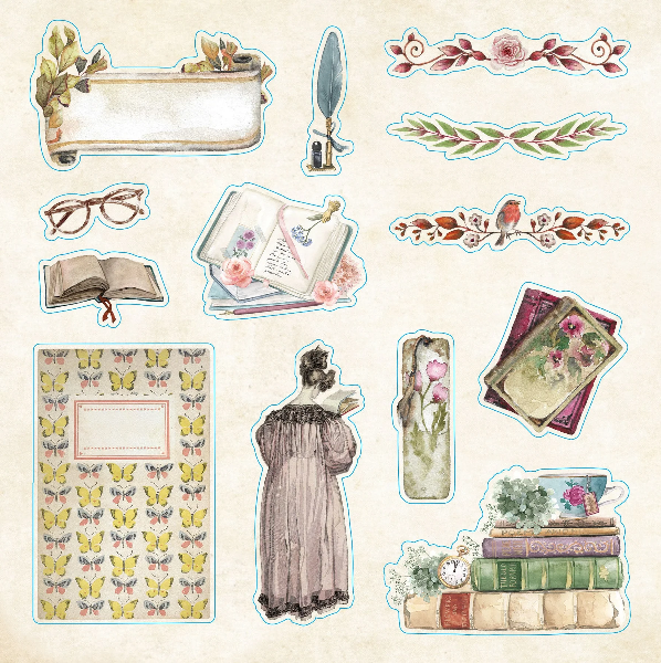 Bibliophilia Ephemera Sticker Book