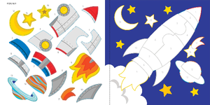 Color-By-Sticker Outer Space Activity Book