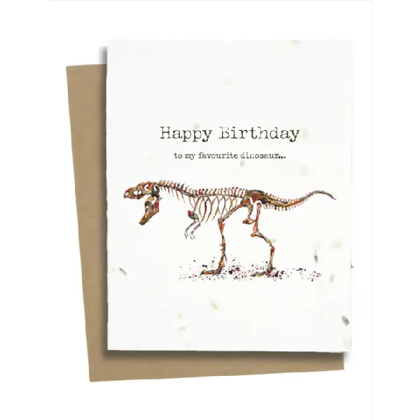 Dinosaur Plantable Birthday Card