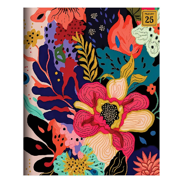 2025 Medium Monthly Planner | Eclectic Flowers