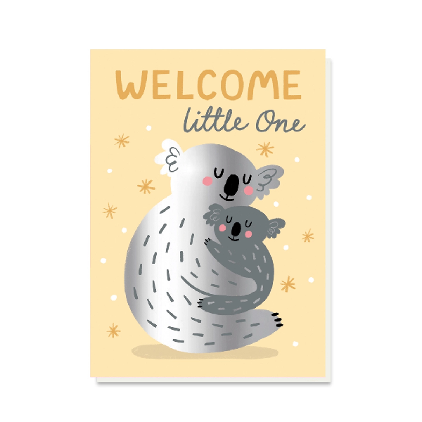 Koala Cuddles Baby Card