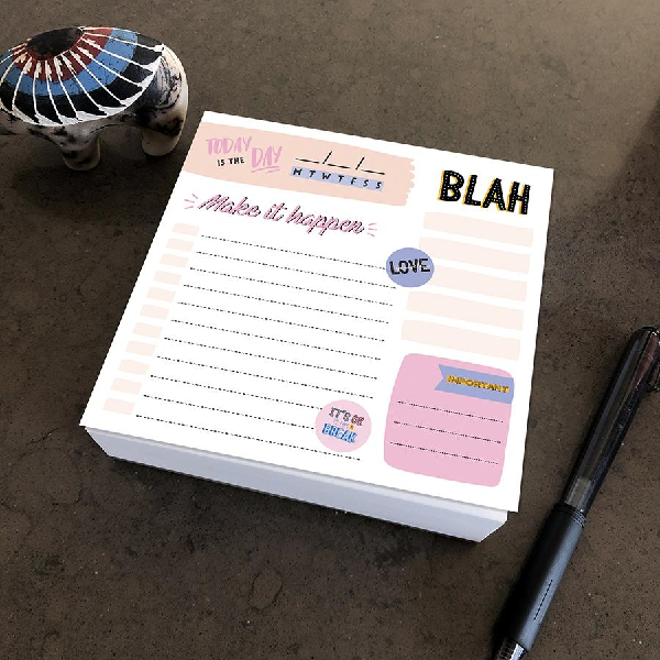 Undated Daily Note Block | Make It Happen