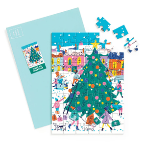 Merry And Bright Puzzle Christmas Card