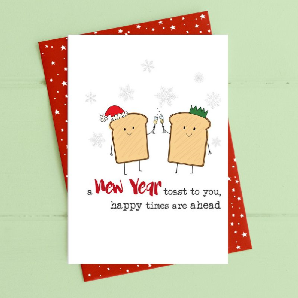 Toast To You New Year Card